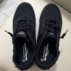 SKECHERS Work Slip Resistant Black Lace-Up Work Shoes US 8 M (MPN 108088)