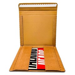 Vinyl Record Shipping Boxes with Fragile Stickers, LP Mailers 12-inch, Kraft