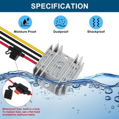 DC 12V Step Up to 24V 3A 72W Converter DC Voltage Regulator Booster with Fuse