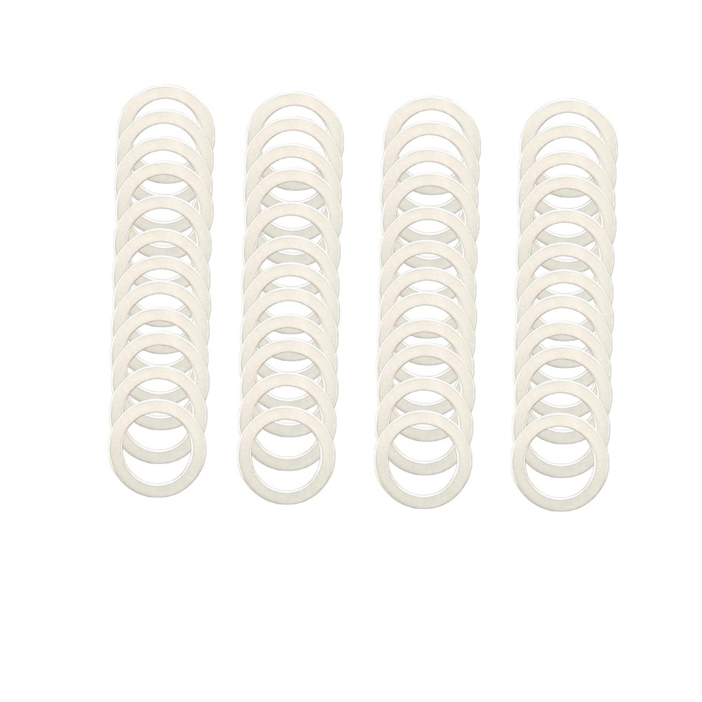 M15x21mm Steel Shim Set 48pcs â€“ Large Diameter Precision Washers 0.1/0.2/0.3/