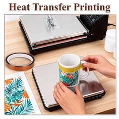 Heat Tape for Sublimation, 2 Rolls 0.5 Inch x 108Ft 0.5″ 108Ft, Brown