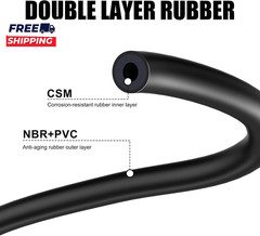 5.5Mm Fuel Line 1/5 Inch Gas Tube Fuel Hose 5 Feet for ATV Quad Pit Dirt Bike