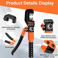 Hydraulic Crimping Tool Kit, Hydraulic Crimping Tool Battery Cable Crimper Wire