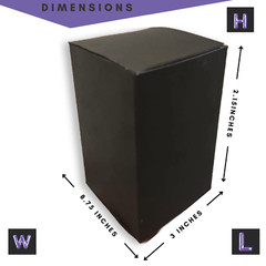 QTY- 25 Black Plain Card Boxes – Choose Sizes- Art /Craft or Product Packaging