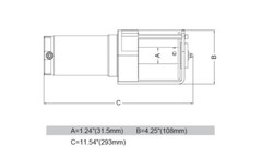 Novawinch CH500 electric hoist / winch 500lbs capacity 12v
