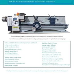 WM210V Lathe High-Precision Imported Compact Lathe Multi-Functional Lathe