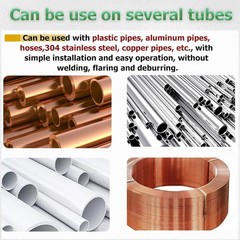 Compression Fittings Assortment kit-6 230PCS Sleeves Ferrules,Insert, Brass