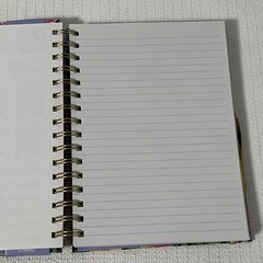 BLOOM Hardcover Spiral Notebook Journal Pen Sticker Set Colorful Lined Flowers