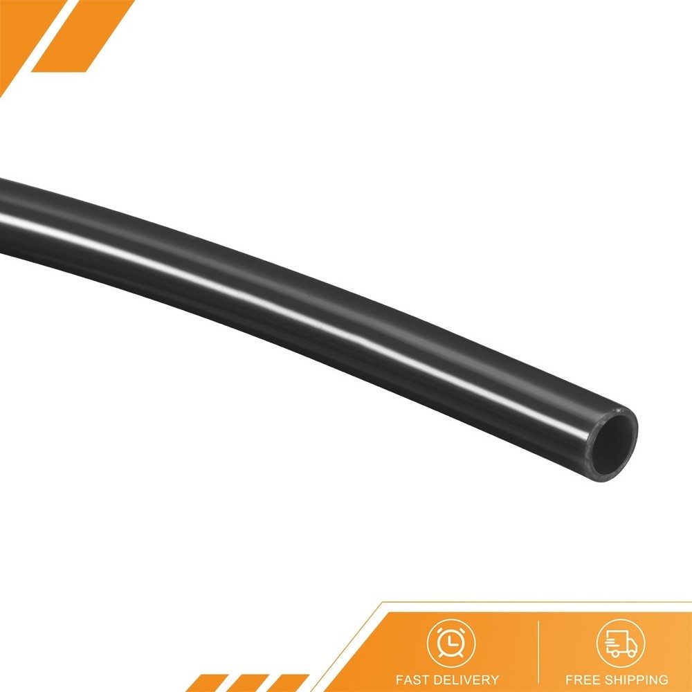 Nylon Tubing 1/4″ ID x 5/16″OD 3.28Ft L Fuel Line Plastic Pneumatic Hose Black