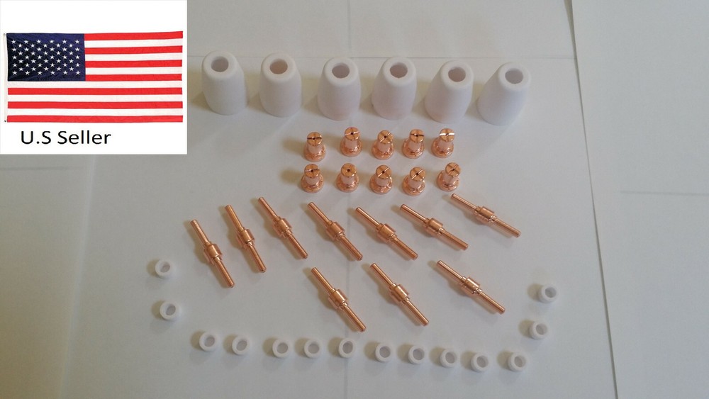 Arccaptain CUT50 PLASMA CUTTER CONSUMABLES 40PCS COPPER EXTENDED CONSUMABLES USA