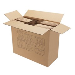 PHAREGE 9x6x2 inch Shipping Boxes Bulk 50 Pack Brown, Tab Lock Tuck Top Maile…