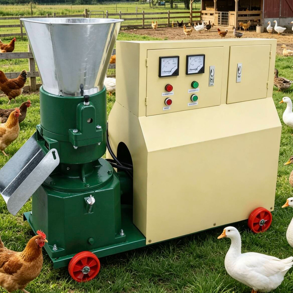 4mm Feed Pellet Machine Electric Poultry Feed Grinder&Pelletizer 220V200-250kg/h