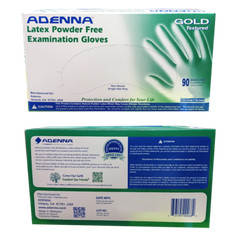 ADENNA Gold Textured Latex Exam Gloves Powder Free, 10bxs/Case ON SALE PRICE!!!