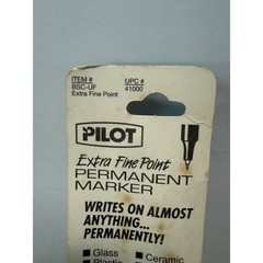 NEW Vintage Pilot Black Extra Fine Point Permanent Marker BSC-UF