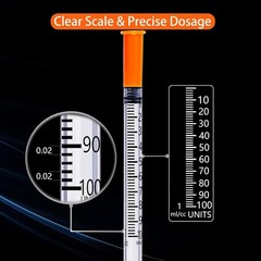 High-Quality 25 Pack Sterile Syringes 30G 1ml-5/16 Inch for Precise Measurements