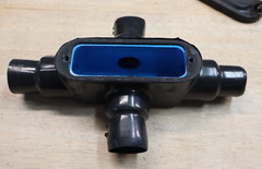 OCAL BLUE 1-INCH OCAL ALUMINUM X37 X FORM DARK GRAY CONDUIT BODY – A5