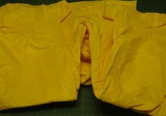 Du Pont TyChem Chemical Suit DUPQC122S-XL Size XL Yellow Includes Hood and Socks