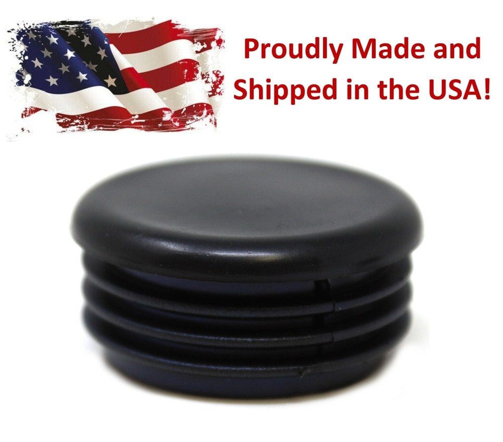 Black 1.5″ Round Tubing Plastic Hole Plug End Cap, 1.5 Inch OD Tube Pipe Cover