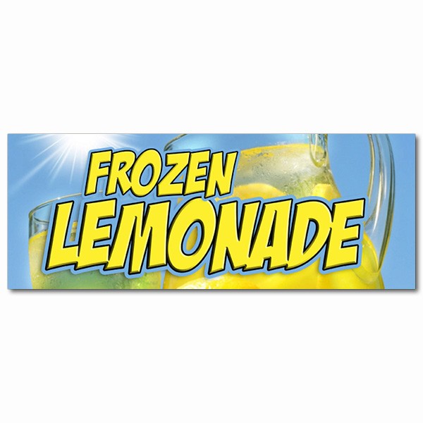 FROZEN LEMONADE DECAL sticker slushie smoothie sugar sweet carnival