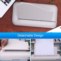 Electric 3 Hole Paper Punch, Heavy Duty Commercial Hole Puncher with Adapter fo