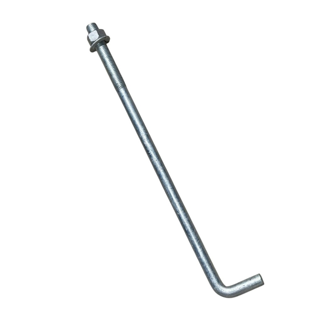 Sandbaggy 1″ x 24″ Threaded Concrete Anchor L-Bolts – Hot Dipped Galvanized