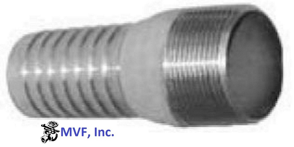 Hose Barb for 2-1/2″ ID Hose X 2-1/2″ MNPT Zinc King Combination Nipple SF250SP