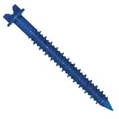 Concrete 1/4″ X 2-3/4″ Hex Washer Head Masonry Screw Tapcon Anchor Blue (1,000)