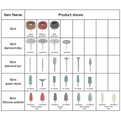 Dental Lab Marathon Micromotor/Polishing Handpiece/E-Type/Polishing Burs/Disc