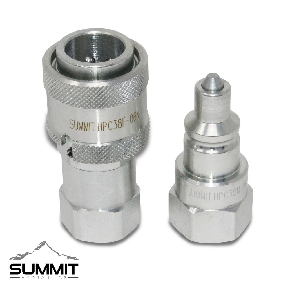 3/8” 10,000 PSI High Pressure Quick Disconnect Coupler Set, TC-371 FD35