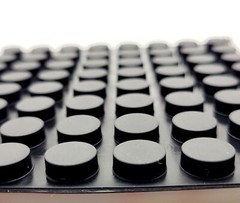 3/16″ Thick Round Stick on Rubber Feet for Electronics 1/2″ Wide Adhesive Back
