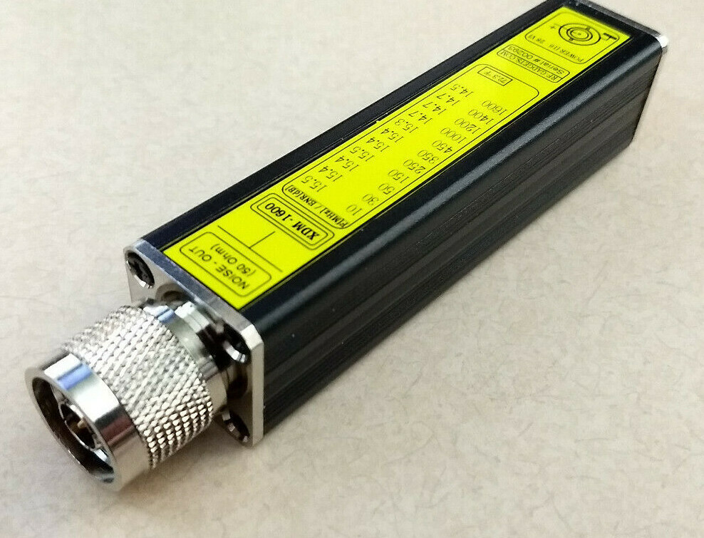 Noise Source Generator Calibrated (10 -1600 MHz; ~ 15 dB ENR, N-Type) Noise Fig