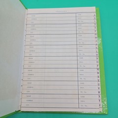 Vintage Address Book 1960 1970s Padded Cover Girl with Present Made in Japan