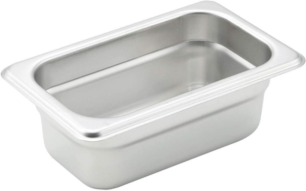 1/9 Size 2.5 Inch Deep Metal Food Pan/Steam Table Pan AntiJam 22 Gauge