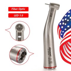 SANDENT 1:5 Increasing Fiber Optic LED Electric Contra Angle Handpiece Turbine