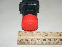 Duct-O-Wire RED PUSH BUTTON LOCK SWITCH ZBE-102 UNUSED (zz4)