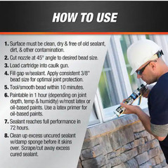 DYNAFLEX Ultra 10.1 oz. White Advanced Exterior Window, Door, and Siding Sealant
