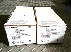 “BOX OF 10” Burndy YAZ252N 2-Hole Compression Lugs