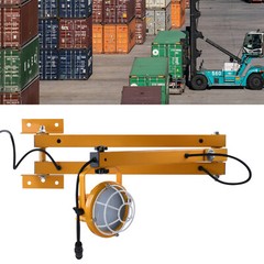 50W Loading Dock Folding LED Lights Swing Arm Lamp For Warehouse Outdoor Work US