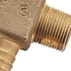 Everbilt 3/4 in. Barb x 3/4 in. MPT Brass Hydrant Insert Tee Fitting