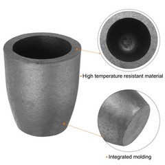 Silicon Graphite Crucible,3.5kg Crucible Copper Casting Cup,3.27″ ID