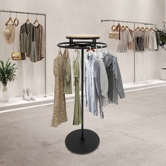 Round Clothing Rack, Clothing Display Rack, Floor-standing Garment Hanging Rack