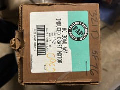 Carrier HC30AU461 Induced Draft Motor 1/15HP 460V 1ph CCW Shaft 5/16×2.45