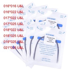 AZDENT Dental Orthodontic Arch Wire Stainles Steel Rectangular Ovoid/Nature Form