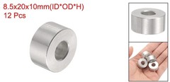 12pcs Aluminum Spacer 8.5mm Bore x 20mm OD x 10mm Length