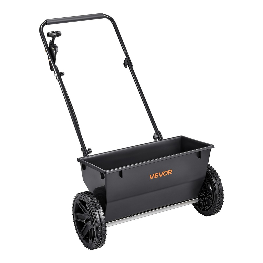 VEVOR Walk-Behind Push Spreader 50LB Capacity Lawn Drop Spreader 10 Settings