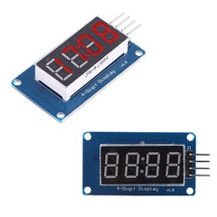 Pmod 4Digit 7Segment LED Digital Display Module TM1637 Brightness Driver
