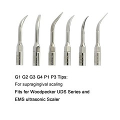 Woodpecker Dental Piezo Scaler Tips UDS EMS G1 P1 DTE GD1 PD1 Satelec Acteon NSK