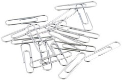 Amazon Basics No. 1 Paper Clips, Smooth, 1000 Count (10 No.1 Silver
