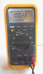 Very Clean Used Fluke 87 TRMS MultiMeter w/ Leads Multimeter Works USA Made