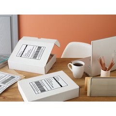 200-20000 8.5×5.5 Shipping Labels Round Corner Half Sheet Self Adhesive Labels